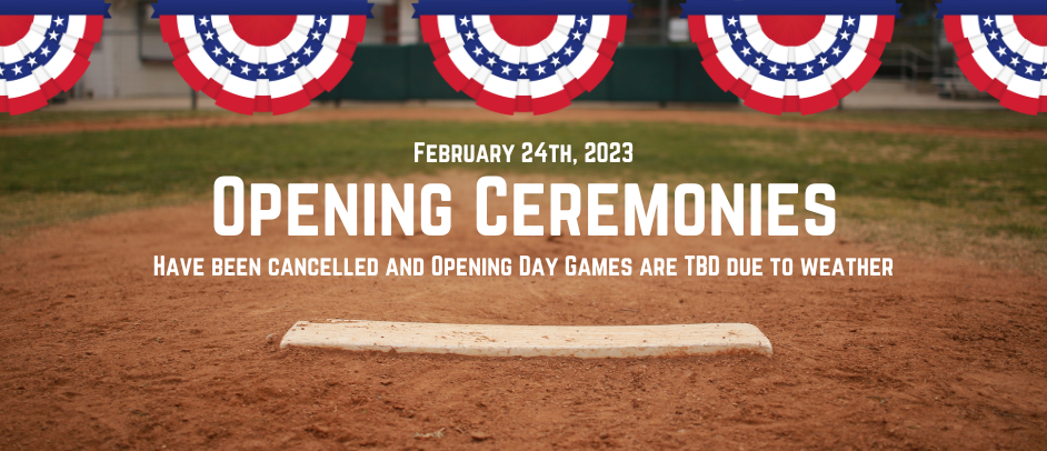 Opening Ceremonies are Cancelled